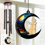 Custom Name Pet Memorial Gifts for Dog Lovers - Personalized Wind Chime