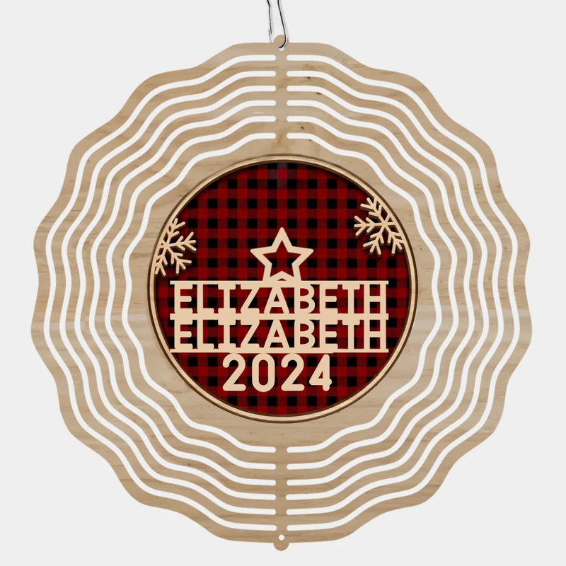 For It Is In Giving That We Receive - Family Personalized Custom Wind Spinner - Christmas Gift For Family Members