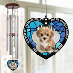 Custom Pet Photo Memorial Gifts for Dog Lovers - Personalized Wind Chime