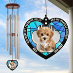 Custom Pet Photo Memorial Gifts for Dog Lovers - Personalized Wind Chime