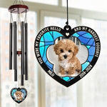 Custom Pet Photo Memorial Gifts for Dog Lovers - Personalized Wind Chime