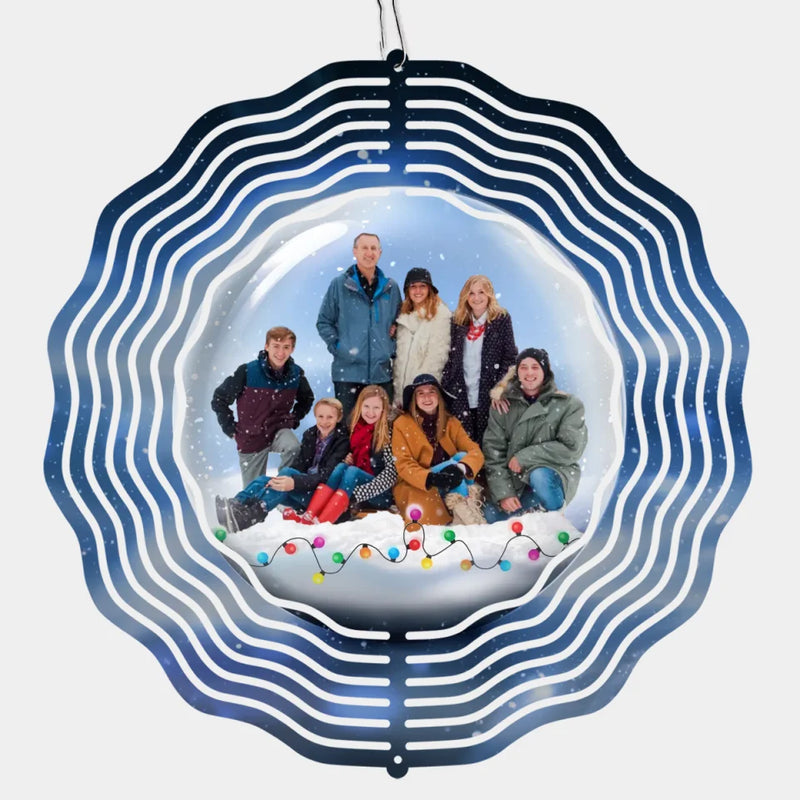Custom Photo This Gift Spins Joy And Love Into Our Lives - Family Personalized Custom Wind Spinner - Christmas Gift For Family Members