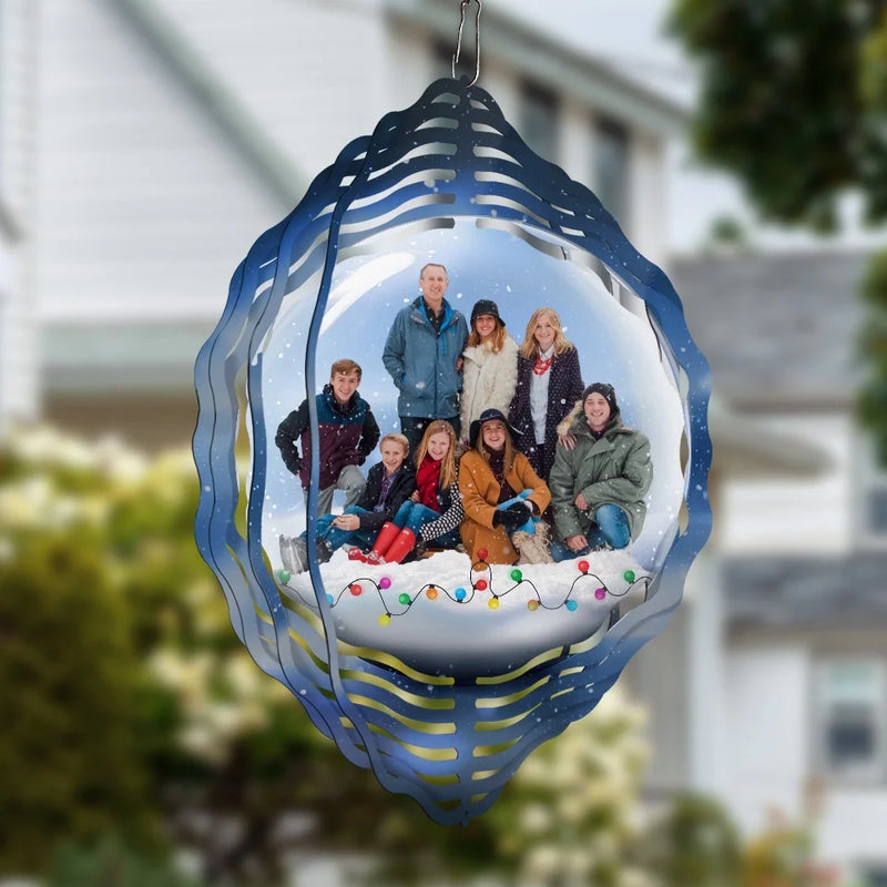 Custom Photo This Gift Spins Joy And Love Into Our Lives - Family Personalized Custom Wind Spinner - Christmas Gift For Family Members