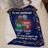 Daughters Are The Anchors Of A Mother’s Life - Family Personalized Custom Blanket - Christmas Gift For Mom, Daughter