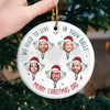 Custom Photo I Used To Live In Your Balls - Family Personalized Custom Ornament - Ceramic Round Shaped - Christmas Gift For Dad, Grandpa