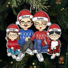 Christmas Is The Celebration Of Family Love - Family Personalized Custom Ornament - Acrylic Custom Shaped - Christmas Gift For Family Members