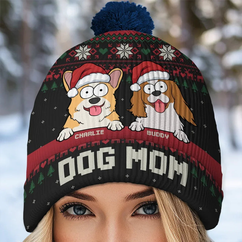 Pets Are The True Stars Of Our Christmas - Dog & Cat Personalized Custom Christmas Beanie Hat - Christmas Gift For Pet Owners, Pet Lovers