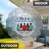 Family Where Life Begins And Love Never Ends - Family Personalized Custom Wind Spinner - Christmas Gift For Family Members