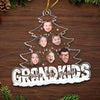 Custom Photo Here’s Wishing You The Charms Of Christmas All Year Long - Family Personalized Custom Ornament - Acrylic Custom Shaped - Christmas Gift For Grandma, Grandpa, Grandkids