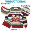 You Are The Reason My Heart Is Full Of Christmas Cheer - Couple Personalized Custom Ugly Sweatshirt - Unisex Wool Jumper - Christmas Gift For Husband Wife, Anniversary