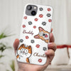 Paws And Enjoy Life - Dog & Cat Personalized Custom 3D Inflated Effect Printed Clear Phone Case - Gift For Pet Owners, Pet Lovers