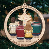 Gifts Of Time And Love Are Surely The Basic Ingredients Of Christmas - Family Personalized Custom Ornament - Wood Custom Shaped - Christmas Gift For Family Members, Siblings, Brothers, Sisters