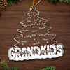 The Best Gift Around Christmas Tree - Family Personalized Custom Ornament - Acrylic Custom Shaped - Christmas Gift For Family Members