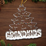 Custom Name Christmas Grandma Gifts - Personalized Ornament