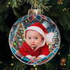 Custom Photo The Heart Of Christmas Is Family - Family Personalized Custom Ornament - Wood, Acrylic Custom Shaped - Christmas Gift For Family Members