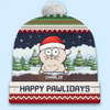 May Your Days Be Snuggly And Bright - Dog & Cat Personalized Custom Christmas Beanie Hat - Christmas Gift For Pet Owners, Pet Lovers