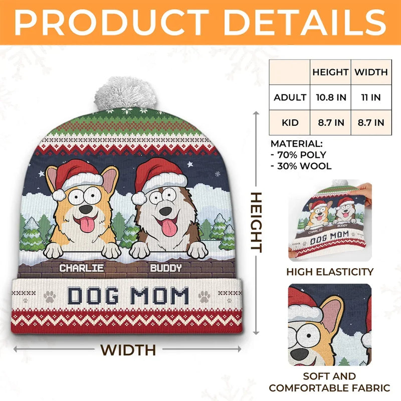 May Your Days Be Snuggly And Bright - Dog & Cat Personalized Custom Christmas Beanie Hat - Christmas Gift For Pet Owners, Pet Lovers