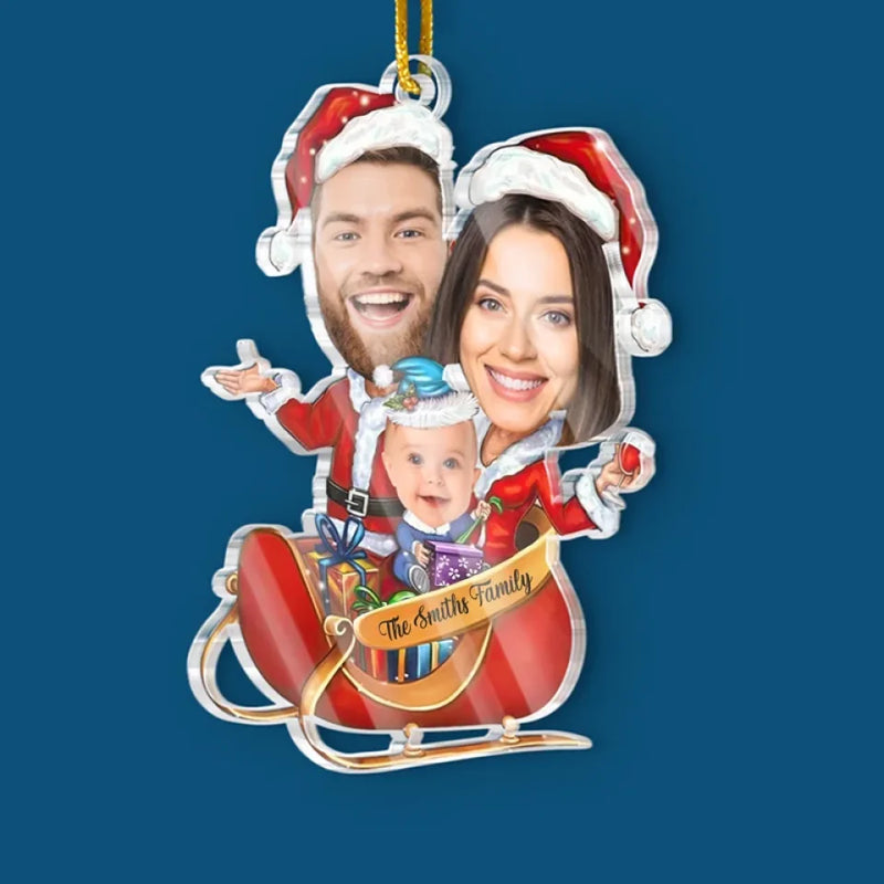 Custom Photo Our Family Is What Makes Christmas Truly Special - Family Personalized Custom Ornament - Acrylic Custom Shaped - Christmas Gift For Family Members