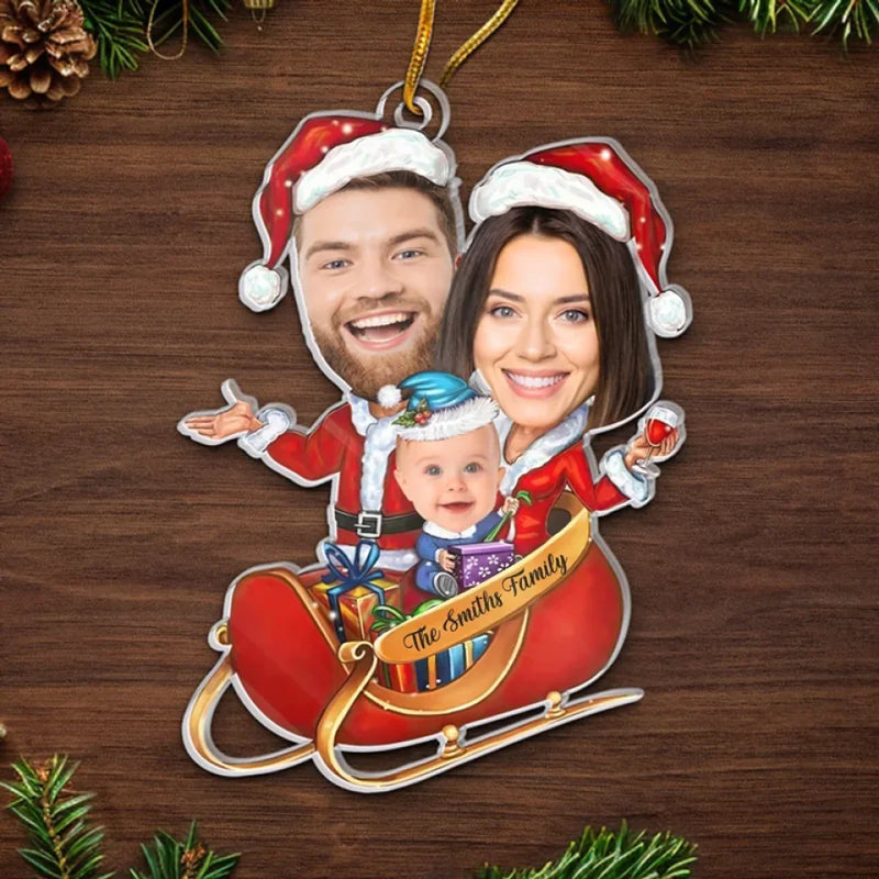 Custom Photo Our Family Is What Makes Christmas Truly Special - Family Personalized Custom Ornament - Acrylic Custom Shaped - Christmas Gift For Family Members