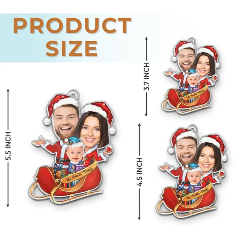 Custom Photo Our Family Is What Makes Christmas Truly Special - Family Personalized Custom Ornament - Acrylic Custom Shaped - Christmas Gift For Family Members