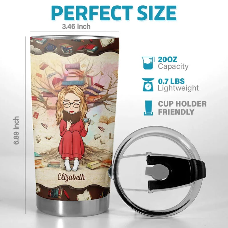 A Good Book Is An Event In My Life - Personalized Custom Tumbler - Gift For Book Lovers