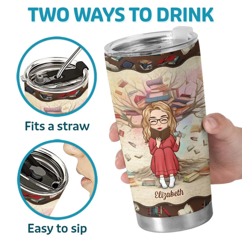 A Good Book Is An Event In My Life - Personalized Custom Tumbler - Gift For Book Lovers