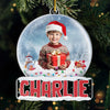 Custom Photo Families Make Christmas Merrier - Family Personalized Custom Ornament - Acrylic Custom Shaped - Christmas Gift For Family Members