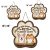 Please Keep Door Closed - Dog & Cat Personalized Custom Home Decor Wood Sign - House Warming Gift For Pet Owners, Pet Lovers