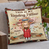 Reading Is Dreaming With Open Eyes - Personalized Custom Pillow - Gift For Book Lovers