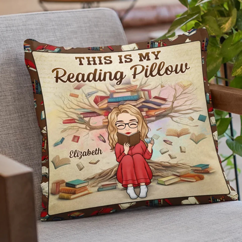 Reading Is Dreaming With Open Eyes - Personalized Custom Pillow - Gift For Book Lovers