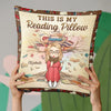 Reading Is Dreaming With Open Eyes - Personalized Custom Pillow - Gift For Book Lovers