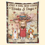 Custom Name Book and Dog Lover Gifts - Personalized Blanket