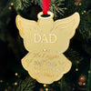 No Longer By My Side But Forever In My Heart - Memorial Personalized Custom Mirrored Acrylic Ornament - Sympathy Gift, Christmas Gift For Family Members