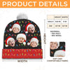Custom Photo The Greatest Gift One Can Receive On Christmas Is The Love Of Family - Family Personalized Custom Christmas Beanie Hat - Christmas Gift For Family Members