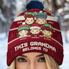All I Want For Christmas Is Grandma - Family Personalized Custom Christmas Beanie Hat - Christmas Gift For Mom, Grandma