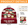 All I Want For Christmas Is Grandma - Family Personalized Custom Christmas Beanie Hat - Christmas Gift For Mom, Grandma