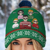 Keep Calm And Jingle All The Way - Family Personalized Custom Christmas Beanie Hat - Christmas Gift For Family Members