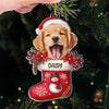 Custom Photo Happy Howlidays With All Our Love - Dog & Cat Personalized Custom Ornament - Acrylic, Wood Custom Shaped - Christmas Gift For Pet Owners, Pet Lovers