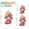 Custom Photo Happy Howlidays With All Our Love - Dog & Cat Personalized Custom Ornament - Acrylic, Wood Custom Shaped - Christmas Gift For Pet Owners, Pet Lovers