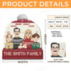 It's The Most Wonderful Time Of The Year - Family Personalized Custom Christmas Beanie Hat - Christmas Gift For Family Members