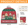 It's The Most Beautiful Time Of The Year - Family Personalized Custom Christmas Beanie Hat - Christmas Gift For Family Members