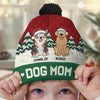 Santa Paws Is Coming To Town - Dog & Cat Personalized Custom Christmas Beanie Hat - Christmas Gift For Pet Owners, Pet Lovers