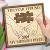 Your Hand Is My Favorite Place To Be - Couple Personalized Custom 2-Layered Wooden Plaque With Stand - Gift For Husband Wife, Anniversary