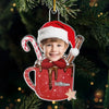 Custom Photo Can't Wait To Spend Christmas Together - Family Personalized Custom Ornament - Acrylic Custom Shaped - Christmas Gift For Grandma, Grandpa, Grandkid