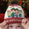 Family Gatherings Make Christmas Unforgettable - Family Personalized Custom Christmas Beanie Hat - Christmas Gift For Family Members