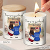 Love Can Span Any Distance Between Us - Bestie Personalized Custom Smokeless Scented Candle - Christmas Gift For Best Friends, BFF, Sisters