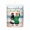 Love Can Span Any Distance Between Us - Bestie Personalized Custom Smokeless Scented Candle - Christmas Gift For Best Friends, BFF, Sisters