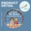 You Are My Work Bestie - Coworker Personalized Custom Circle Glass Ornament - Christmas Gift For Coworkers, Work Friends, Colleagues