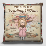Custom Name Reading Gifts for Book Lovers - Personalized Pillow