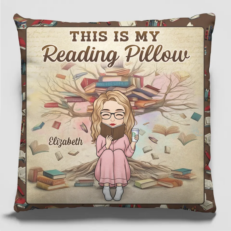 Custom Name Reading Gifts for Book Lovers - Personalized Pillow